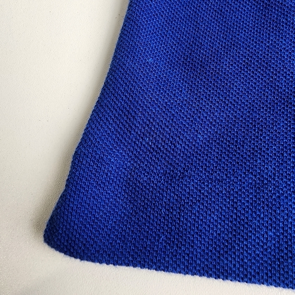 Lacoste Polo Shirt Men Size 8 3XL Royal Blue Stretch Short Sleeve - Picture 9 of 9